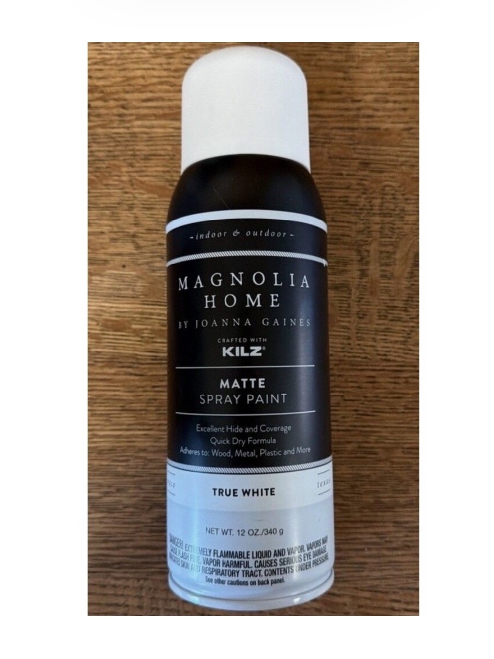 Magnolia Home by Joanna
Gaines. Kilz. Matte Spray Paint. TRUE
WHITE. 12oz.